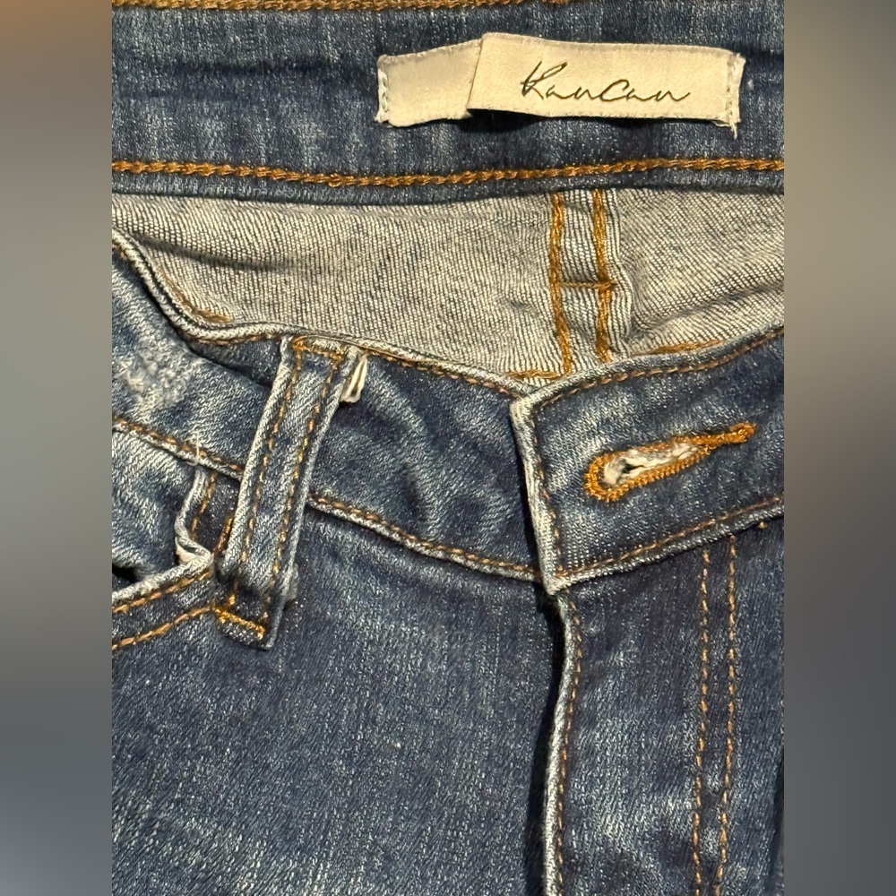 KanCan Dark Blue Distressed Skinny Jeans - Picture 3 of 4